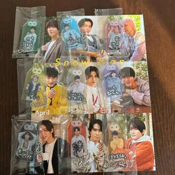 [미개봉 새상품] SnowMan 부적 키링 9개 세트 CD 구매 혜택