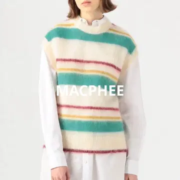 컨디션 최상 맥피 울 모헤어 베스트 보더