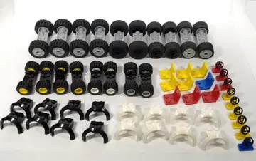 레고 자동차 9대분 탈것 부품 타이어 휠 의자 핸들 묶음 판매