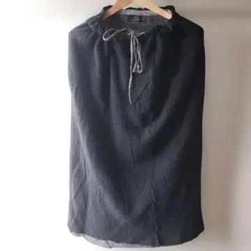 Y's 울 소재 블랙 롱 스커트
