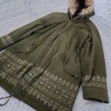 티티카카 titicaca 모즈 코트 밀리터리 카키 M 퍼