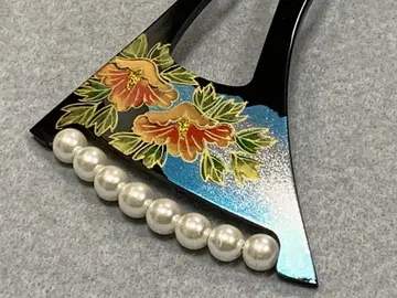 이월 상품으로 대방출! 토메소데, 호몬기에 예복용 헤어콤 고급 금채 펄