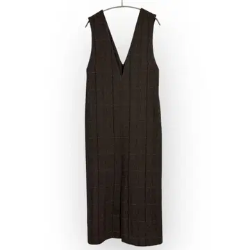 새상품급 MACPHEE 투모로우랜드 트위드 헤링본 오버롤 스커트