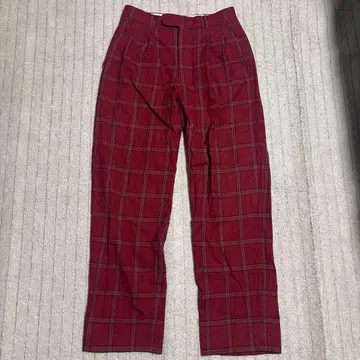 Lancel 체크 팬츠 슬랙스