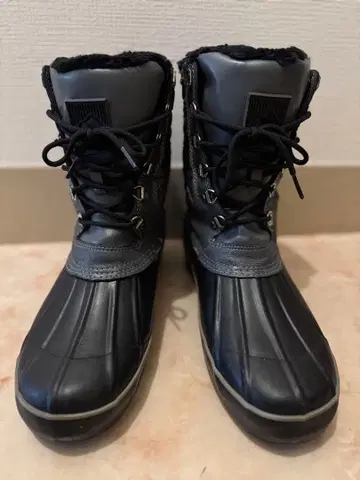 스노우 부츠 방한 퍼 블랙