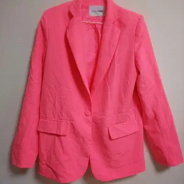 FASHION NOVA [ S ] 네온 핑크 테일러드 자켓