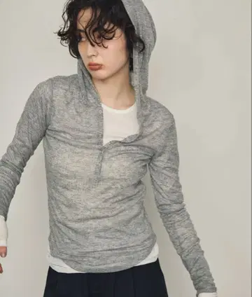 Trish 시어 텔레코 후디 롱T