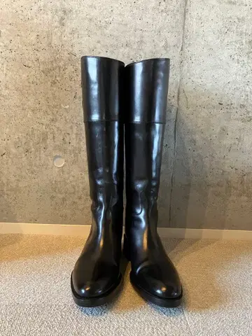 [ 거의 미사용 ] 사토레 자키 부츠 롱 블랙 24.5cm
