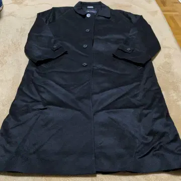 콜롬보 퓨어 캐시미어 100% 블랙 체스터 코트 남성용