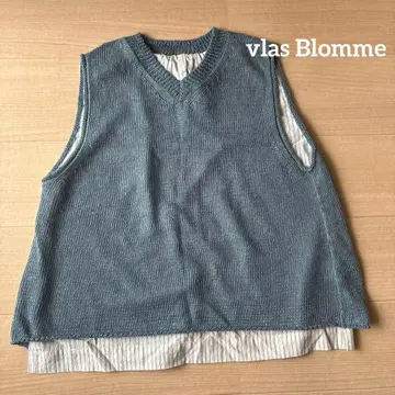 vlas Blomme 코르트레이 린넨 니트 베스트