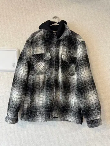 ZARA 자라 충전솜 셔츠 자켓 후드 부착 남성용