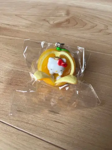 [ 지역 한정 키티 ] 야마구치 한정 여름귤 귤 키링 스트랩