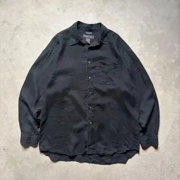 바나나리퍼블릭 아이리쉬 린넨 IRISH LINEN 블랙 린넨 셔츠