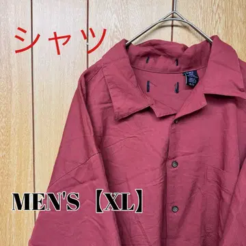 TS101 [ 미국 수입 ] 반팔 셔츠 [ 남성용 XL 상당 ] 레드