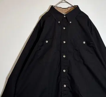 WORKAMERICA USA제 블랙 짧은 기장 BD 워크 셔츠