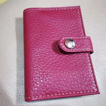 가죽 장인 카드 케이스 2WF003 레드