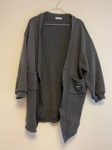 그레이 플리스 맨투맨 롱 코트 빅 사이즈 3L 4L 5L