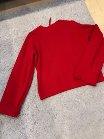 타카시마야 셀렉 season 레드 리브 긴팔 스웨터 지퍼 포함