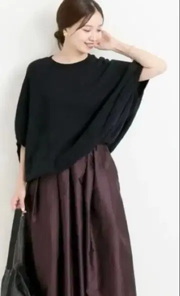 이에나 택 포함 새상품 AIDA 타프타 개더 스커트