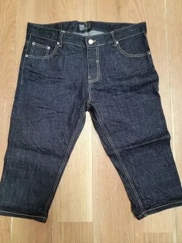 MSGR 데님 크롭 팬츠 다크 블루 L