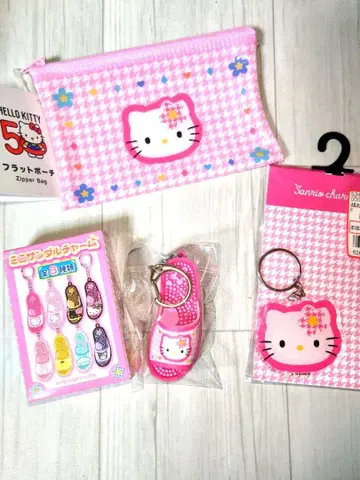 익명 배송 [ 미니 샌들 참 ] 산리오 키티 키링 카오하나 모음