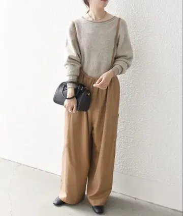 [새상품] SHIPS any 울 스티드 이지 개더 살로펫