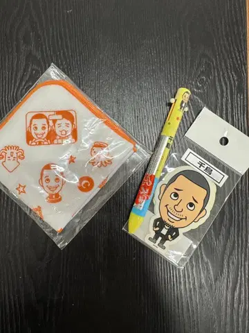 하운드투스 체크 미니 손수건, 볼펜, 스티커