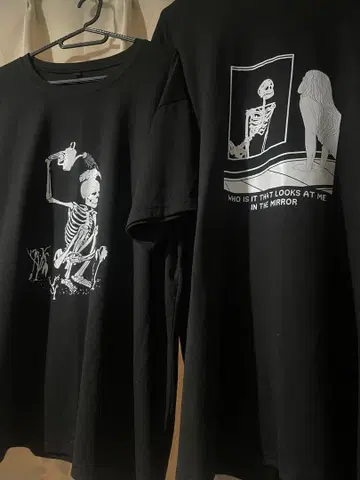 해골 T셔츠 2장 세트