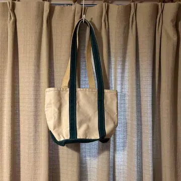 레어 80s 2톤 택 L.L.Bean 롱 핸들 토트백