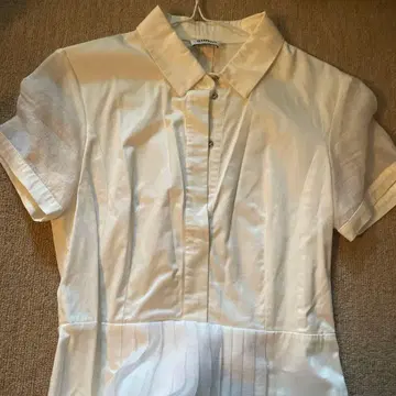 SONIA by SONIA RYKIEL 화이트 셔츠 원피스 반팔