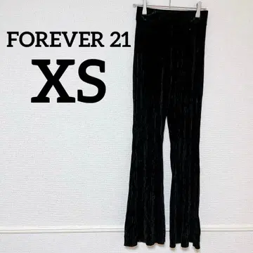 1점 한정 FOREVER 21 [ XS ] 블랙 플레어 팬츠 이지 팬츠
