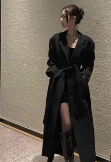 meltthelady 울 블레이저 롱 코트