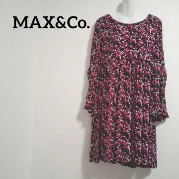 ky245 [새상품급] MAX&Co. 원피스 무릎 기장 올 패턴 프린트