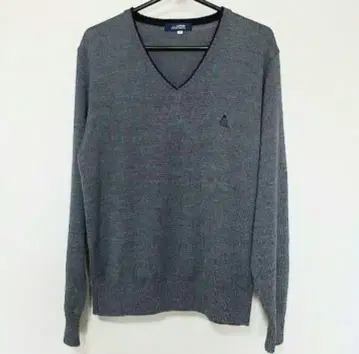 요코하마 소가쿠칸 그레이 니트 스웨터 M