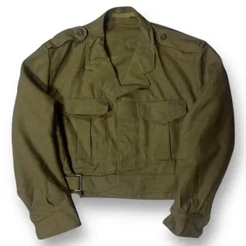 60s 영국군 배틀 드레스 자켓 아이크 자켓 울 쇼트 기장