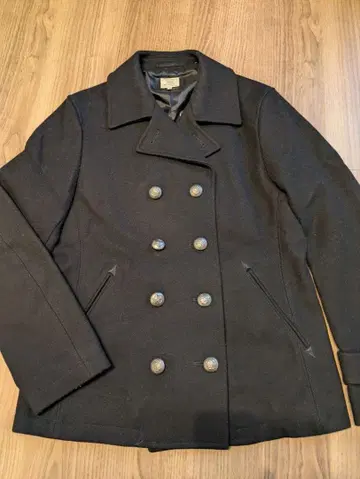 그린 레이블 릴랙싱 블랙 피코트 L