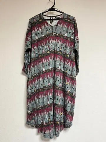 marble sud 고양이와 기타 7부 소매 원피스