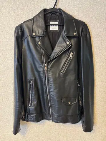 ZARA 블랙 더블 라이더 자켓 남성용