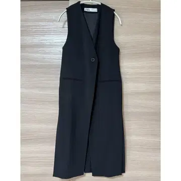 [ 미사용품 ] ZARA 롱베스트 XS 블랙