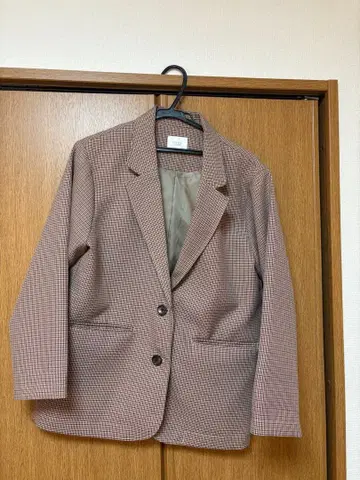 LOWRYS FARM 체크 무늬 테일러드 자켓