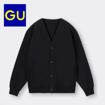 GU 헤비 웨이트 맨투맨 가디건 L 블랙