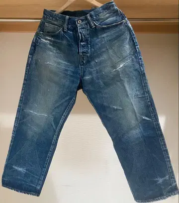 프라그먼트 x 시퀄 데미지 데님 팬츠