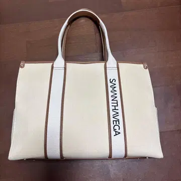 SAMANTHAVEGA 아이보리 A4 토트백