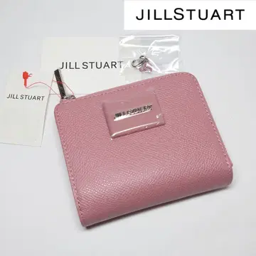 [택 포함 새상품] 질스튜어트 멜티 L자 지퍼 접이식 지갑 핑크
