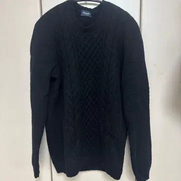 Drumohr 블랙 케이블 니트 스웨터