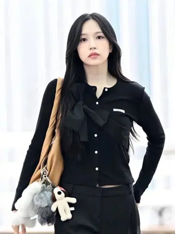 택 포함 새상품 crank CRANK 가디건 크랭크 리본 니트