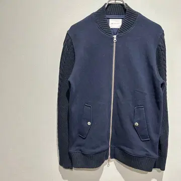 THE SHOP TK 네이비 집업 니트 자켓