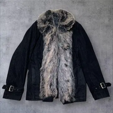 Y2K fur jacket grunge GOA mode archive