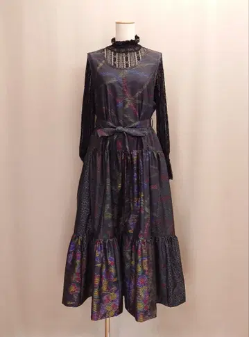 기모노 리메이크 2way 티어드 원피스 (로우웨스트 타입)