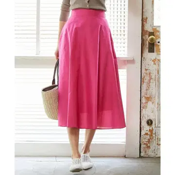 쿠미쿄쿠 L 플레어 스커트 핑크 사이즈 6 15호